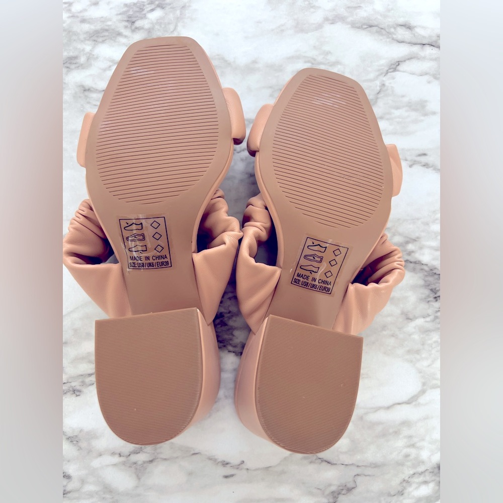 Altar'd State Heels Nude Pink Beige NWOT - Picture 3 of 3